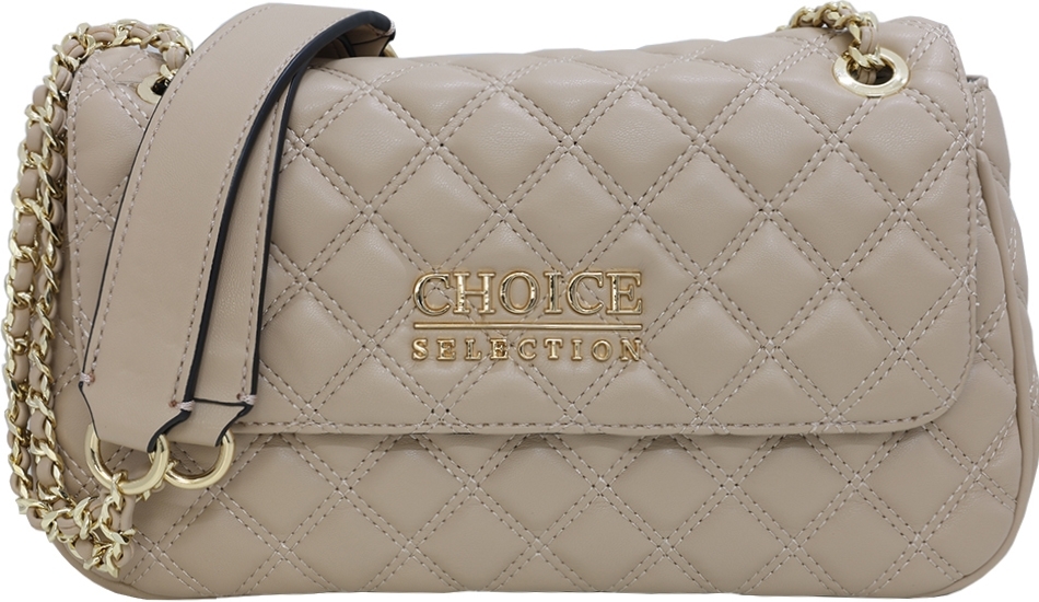 Bolsa Choice KL003 Beige/Gold - Feminina